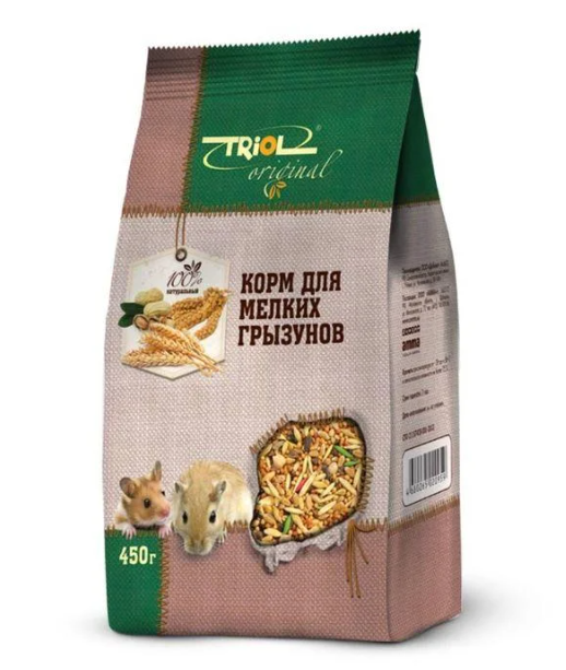 Triol Корм д/мелких грызунов 450гр Triol Корм д/мелких грызунов 450гр