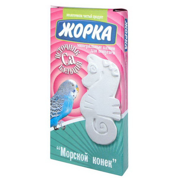 Жорка Минеральный камень д/птиц Морской конек 40 гр Жорка Минеральный камень д/птиц Морской конек 40 гр