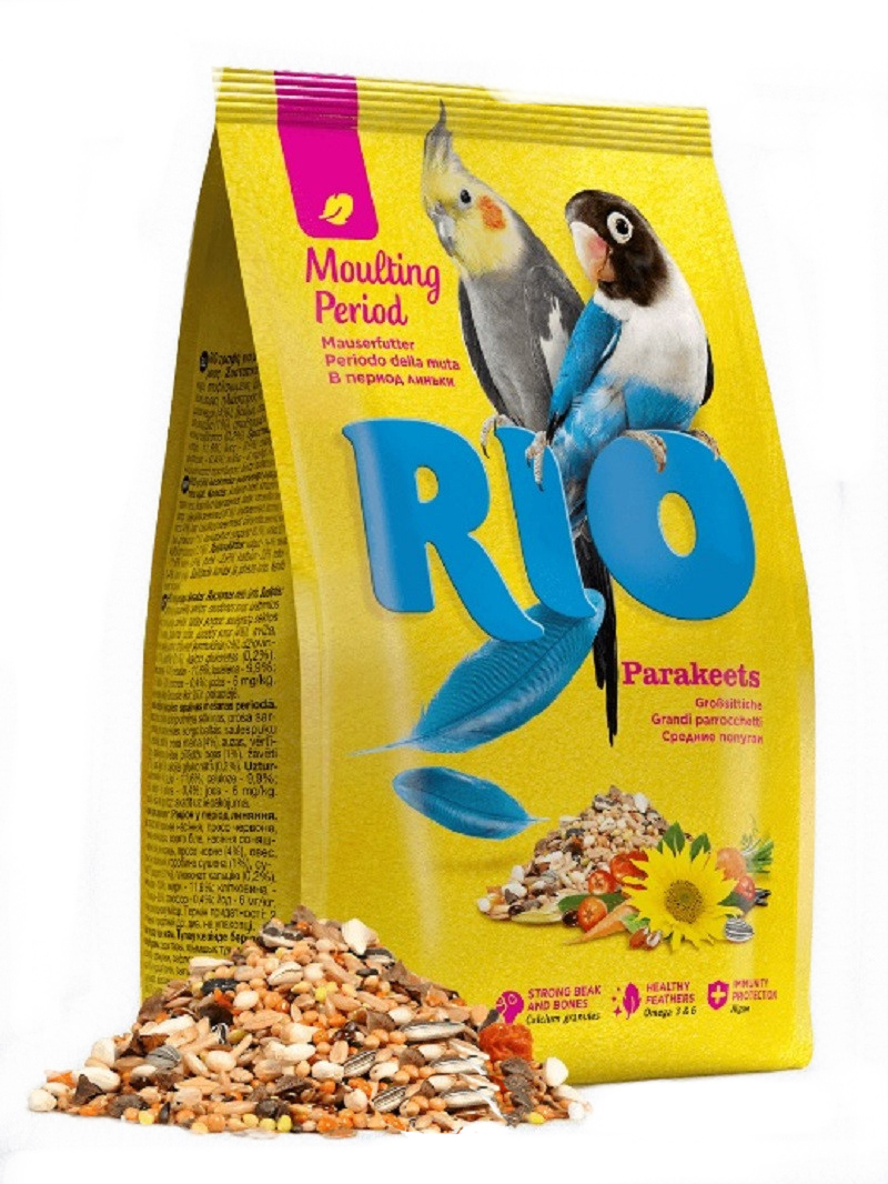 Rio Корм д/средних попугаев в период линьки 500гр Rio Корм д/средних попугаев в период линьки 500гр